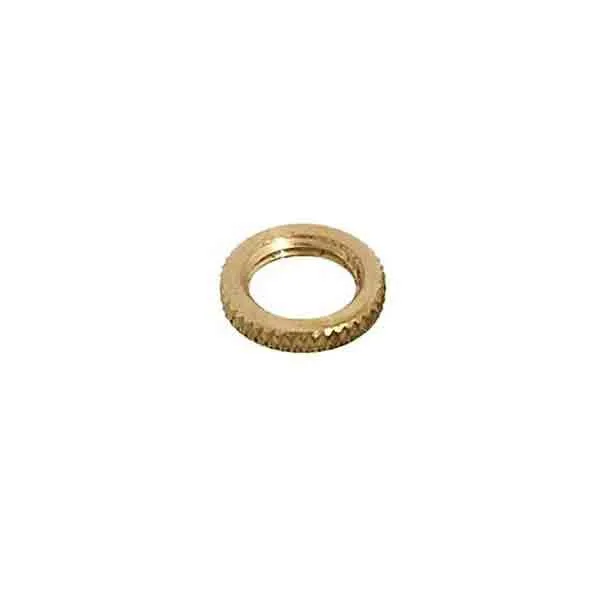 Knurled Brass Locknuts, 1/8 IP