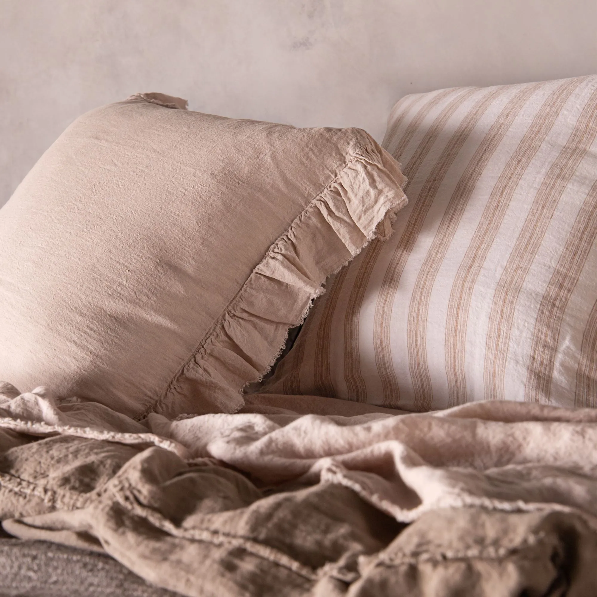 Kristine European Linen Pillowcase - Floss