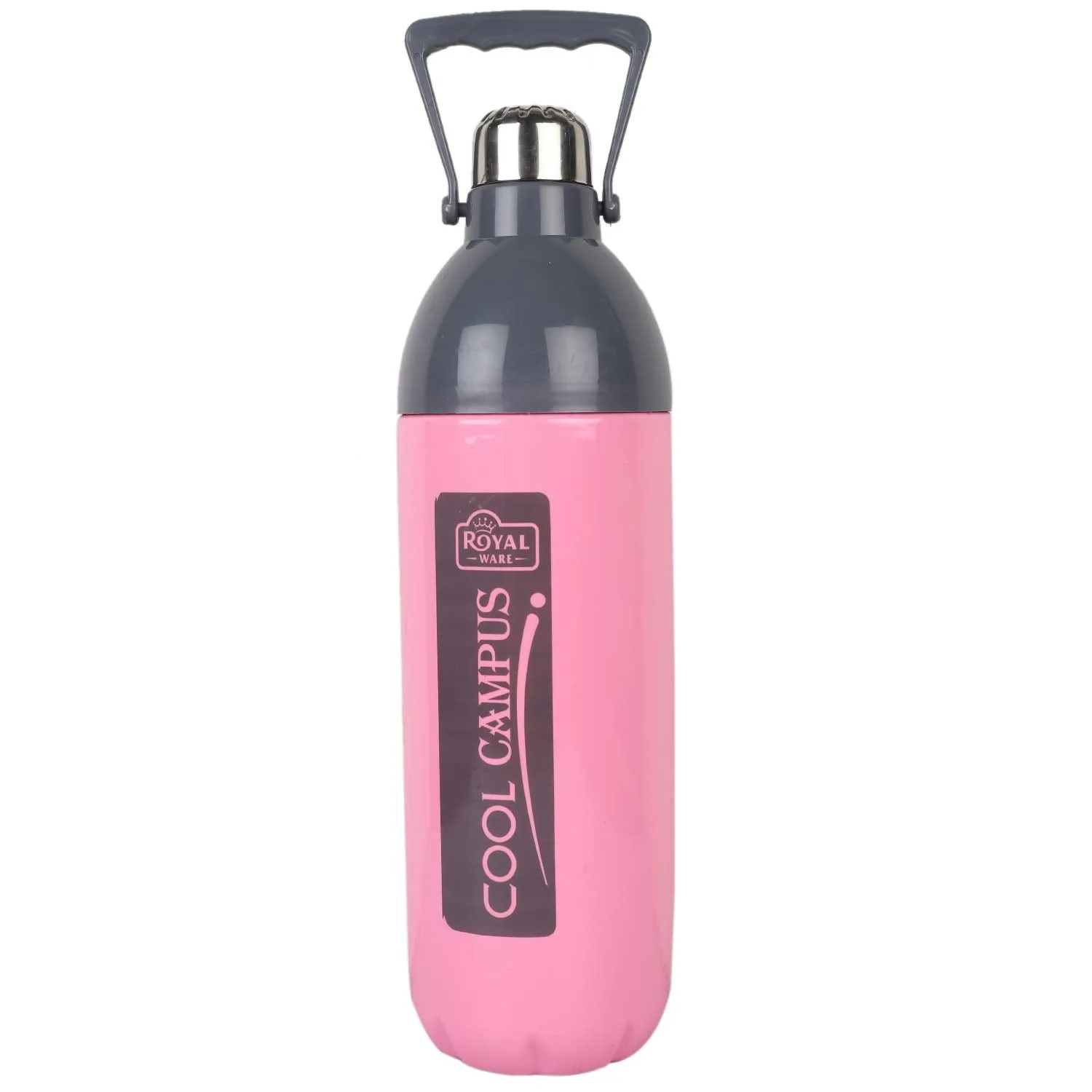 Kuber Industries Plastic Insulated Water Bottle with Handle 2200 ML (Pink)