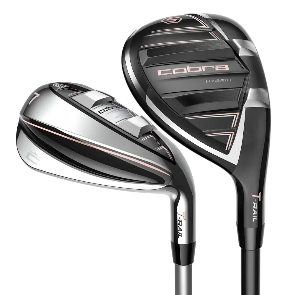 Ladies Cobra T-Rail Combo Golf Irons | Graphite