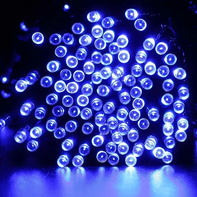 LED Solar String 200LED Blue #4175