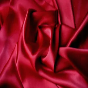 Lipstick Red Satin Pillowcase. Romantic Bedding. Cooling and Luxurious