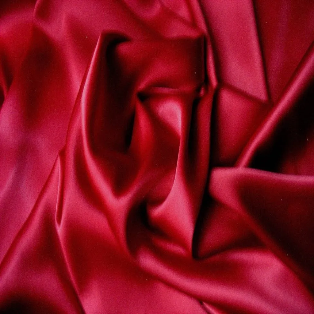 Lipstick Red Satin Pillowcase. Romantic Bedding. Cooling and Luxurious