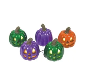 Lit Shiny Pumpkin String Light