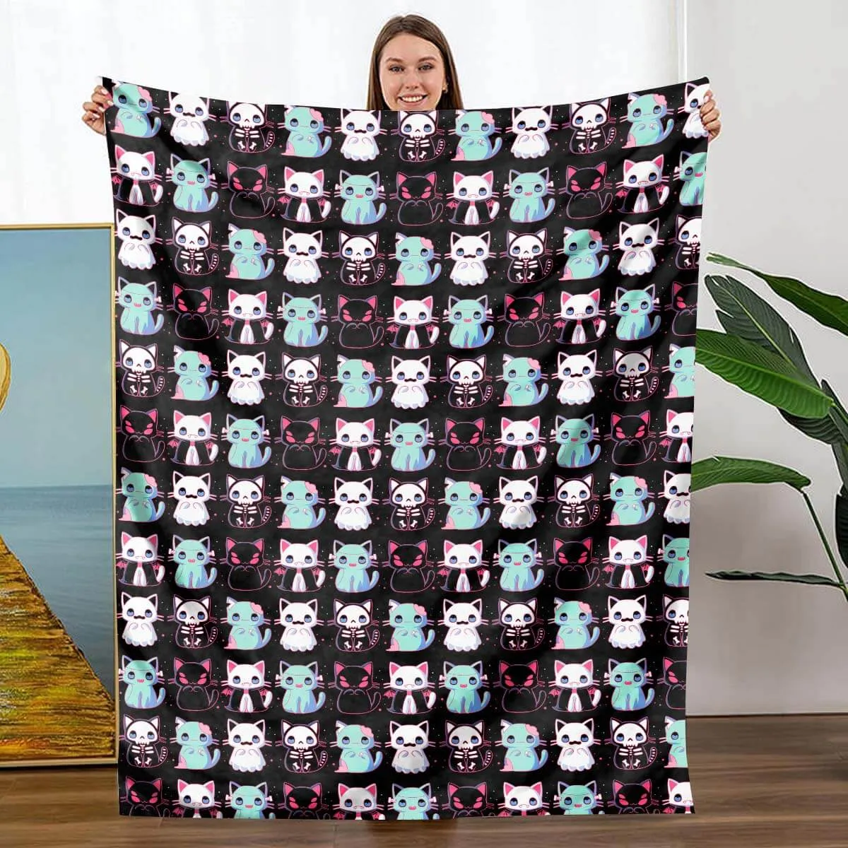 Lovely Cats - B185 - Premium Blanket