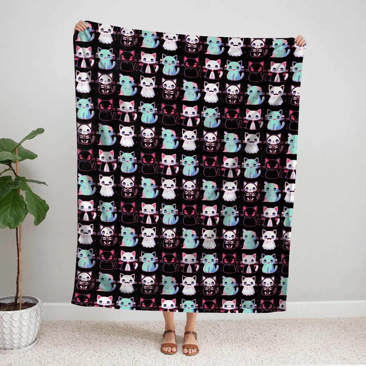 Lovely Cats - B185 - Premium Blanket