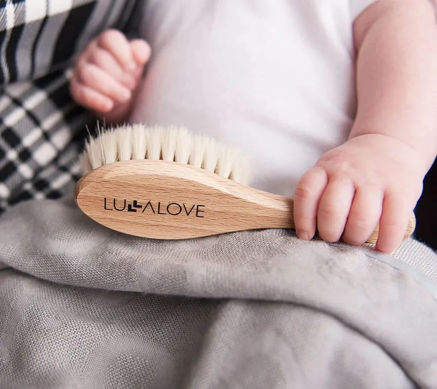 Lullalove Natural Baby Hairbrushes (set of 2)