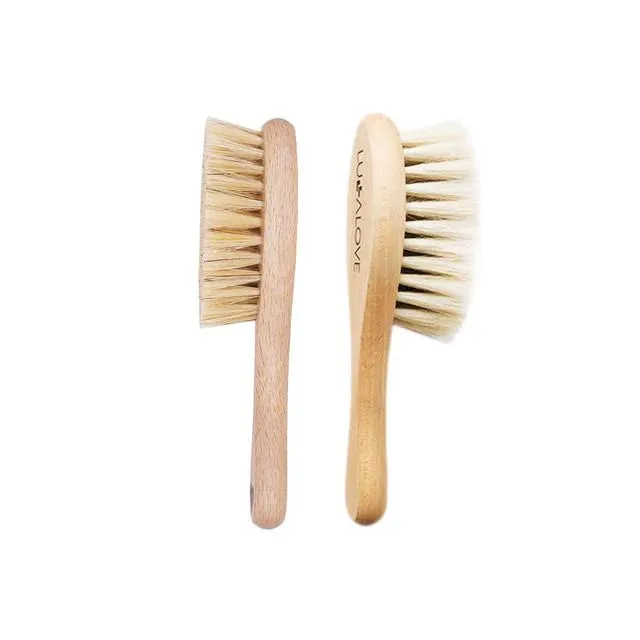 Lullalove Natural Baby Hairbrushes (set of 2)