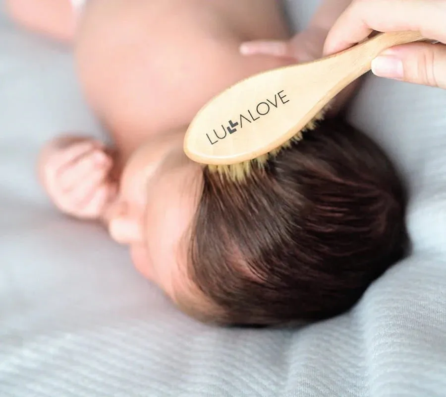 Lullalove Natural Baby Hairbrushes (set of 2)