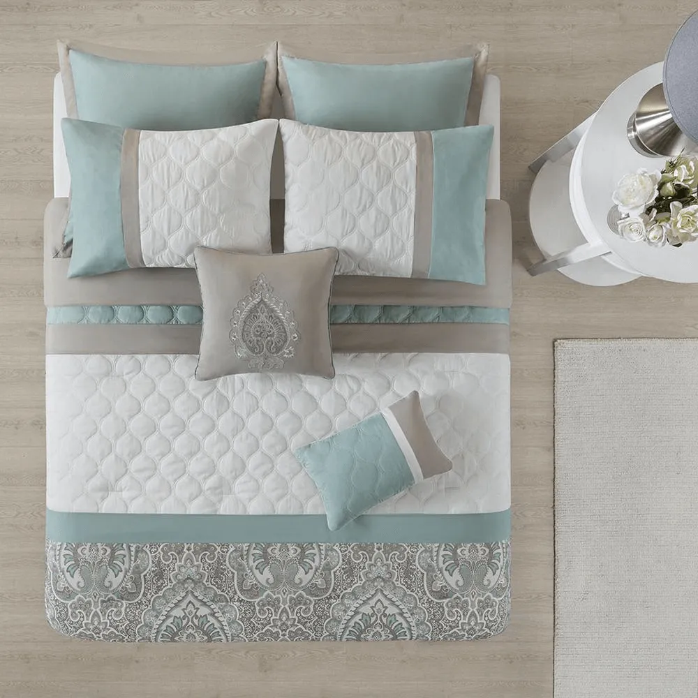 Luxurious 8-Piece Shawnee Comforter Set