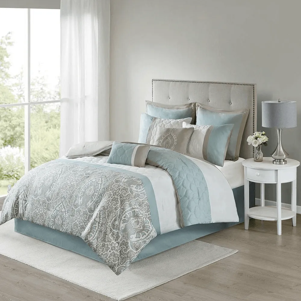 Luxurious 8-Piece Shawnee Comforter Set