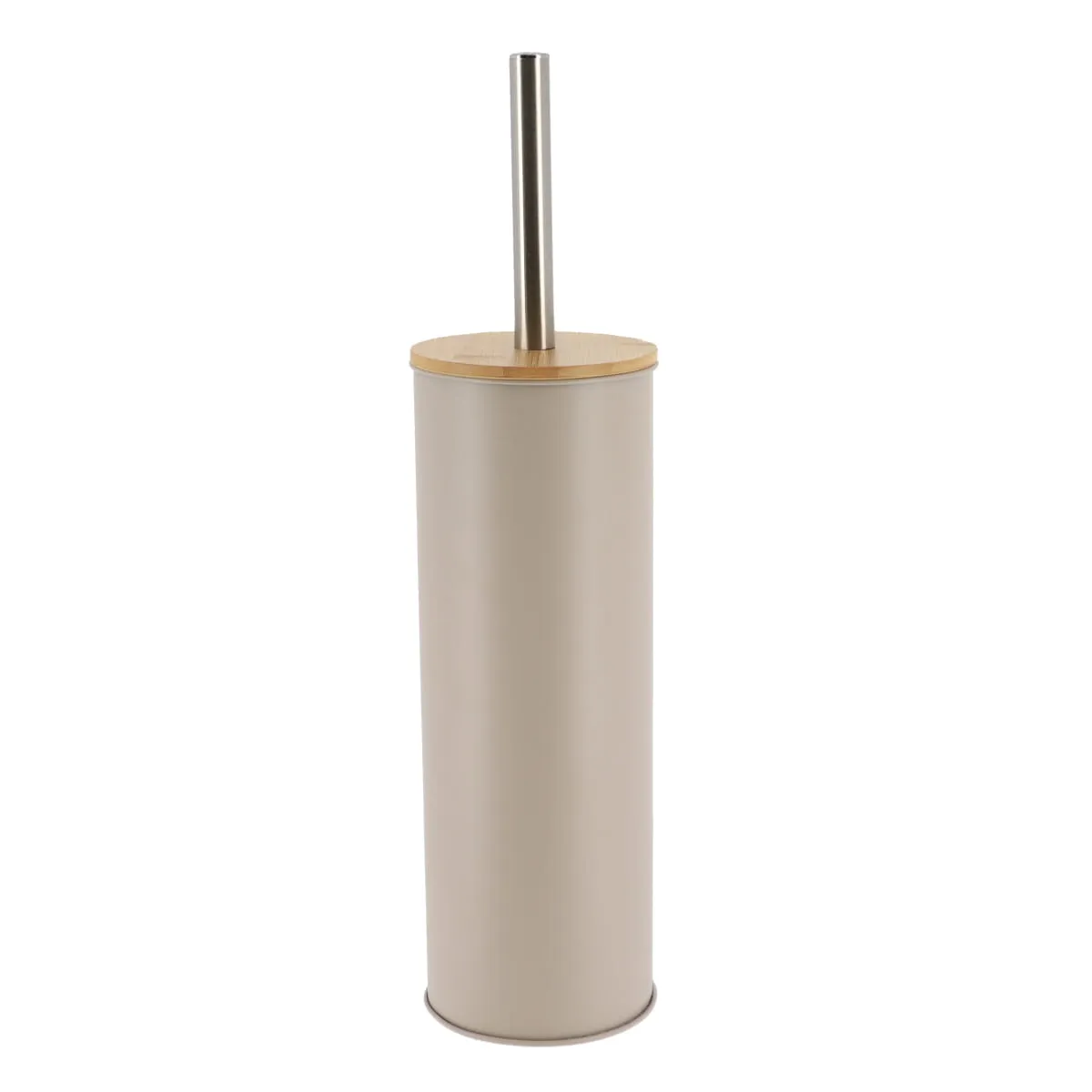 Metal Toilet Brush With Bamboo Colour