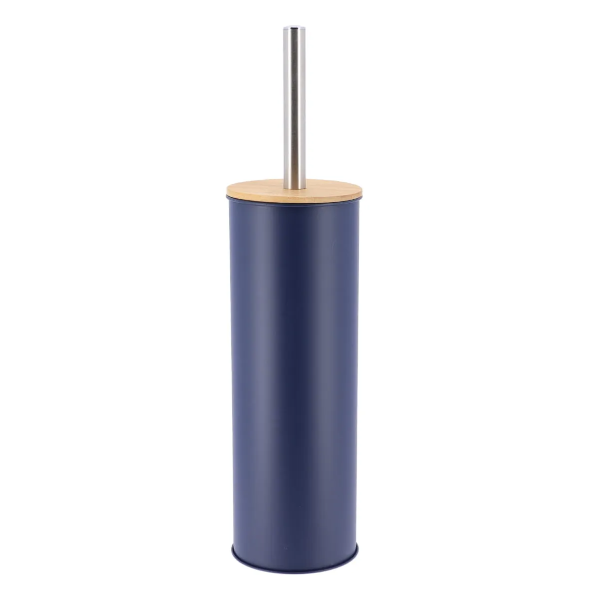 Metal Toilet Brush With Bamboo Colour