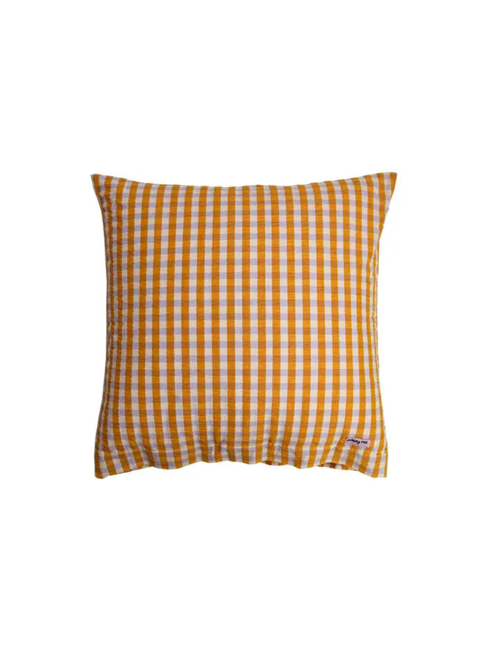 Mosey Me Mango Seersucker Euro Pillowcase Set