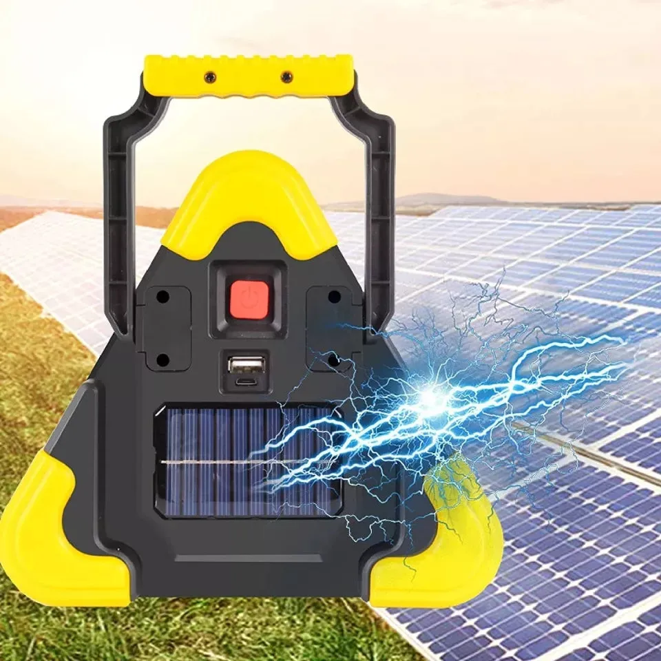 Multifunctional LED Cob Working lamp, Solar Powered Warning Lights Hurry Bolt - HB-7709