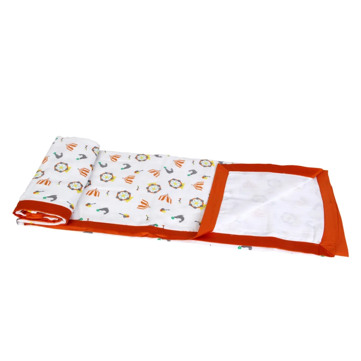 Muslin Blanket - 6 Layered - Carnival Orange