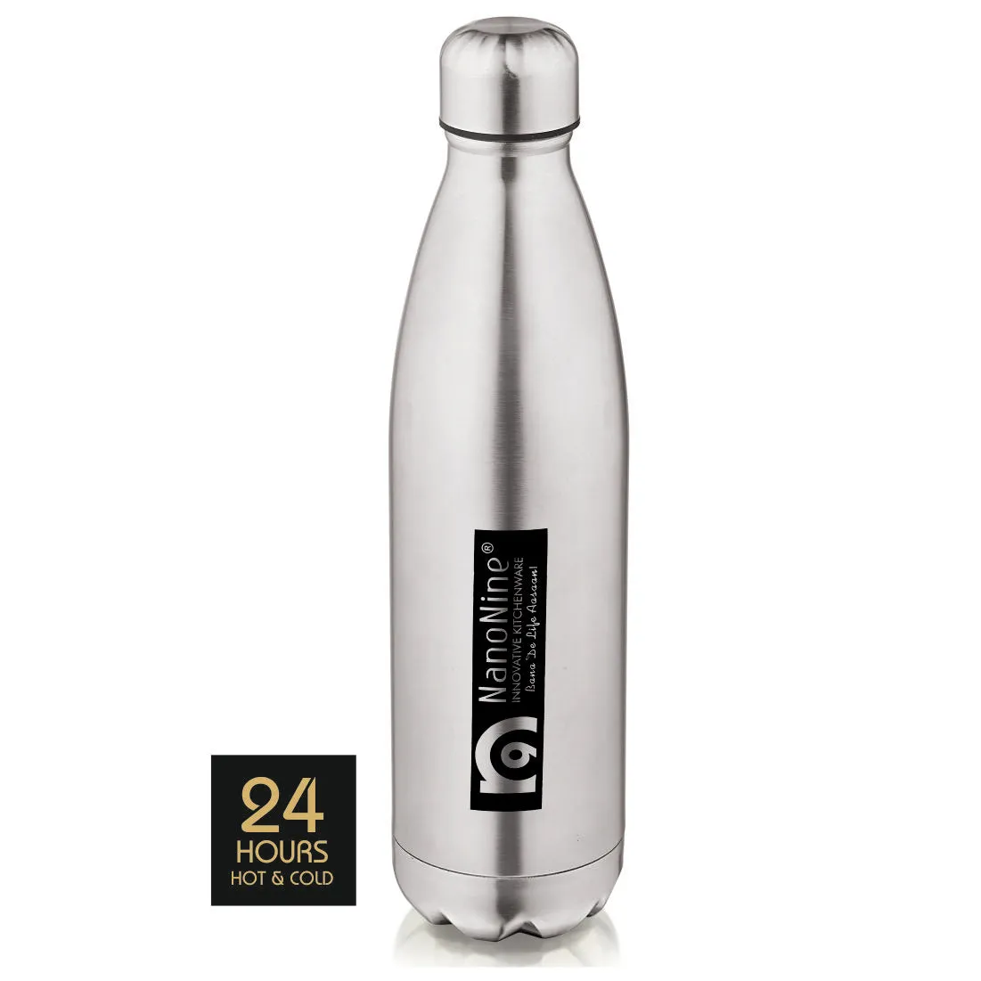 NanoNine Stainless Steel Vacuu-Bot 24 Hours Hot and Cold: The Ultimate Vacuum Bottle for Your Beverages Fresh and Tasty All Day Long.