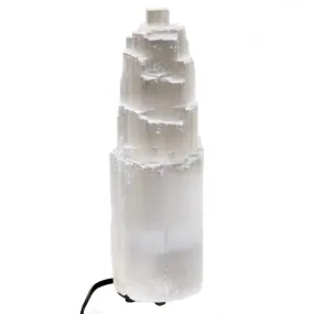 Nature's Artifacts Natural Large Selenite Lamp