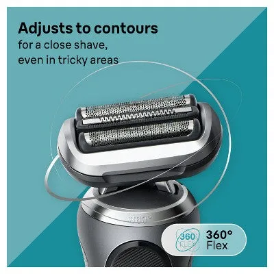 New - Braun Series 7-7171cc Rechargeable Wet & Dry Shaver   Smart Care Center