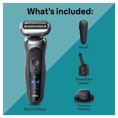 New - Braun Series 7-7171cc Rechargeable Wet & Dry Shaver   Smart Care Center