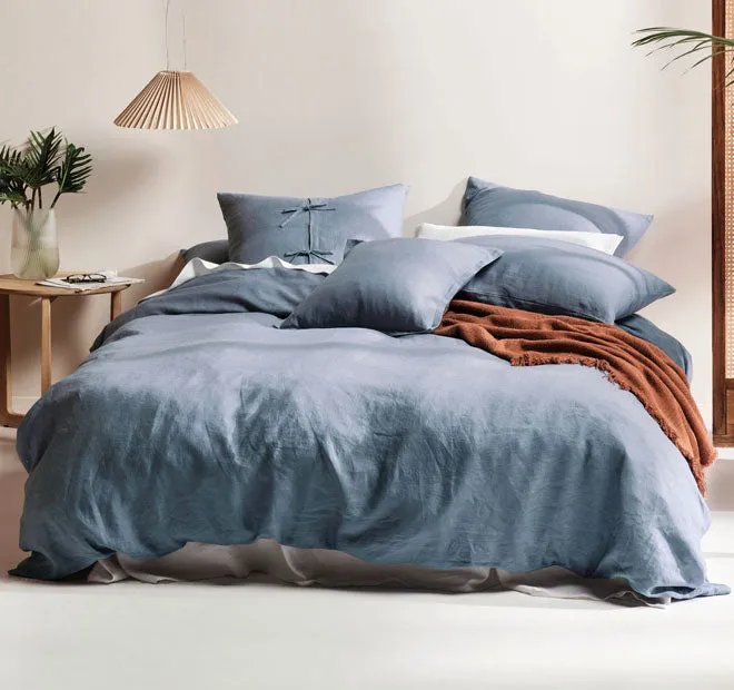 Nimes Linen European Pillowcase Nightfall