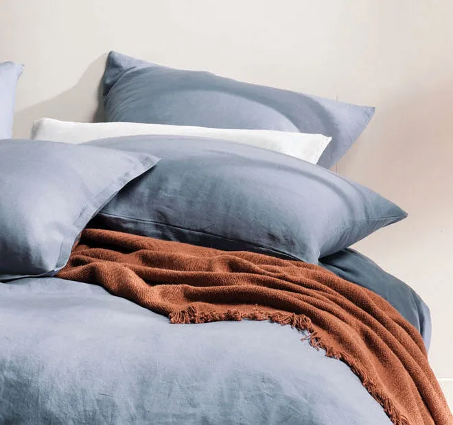 Nimes Linen European Pillowcase Nightfall