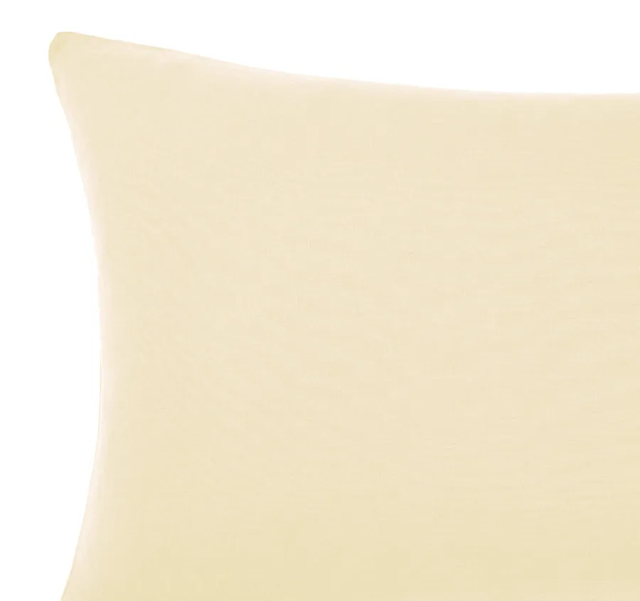 Nimes Linen Standard Pillowcase Lemon