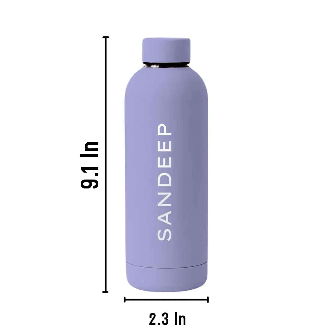 Nutcase Personalized Water Bottle Stainless Steel Double Insulated 500ml Bottles for Office Home Travel- BPA Free, Leakproof