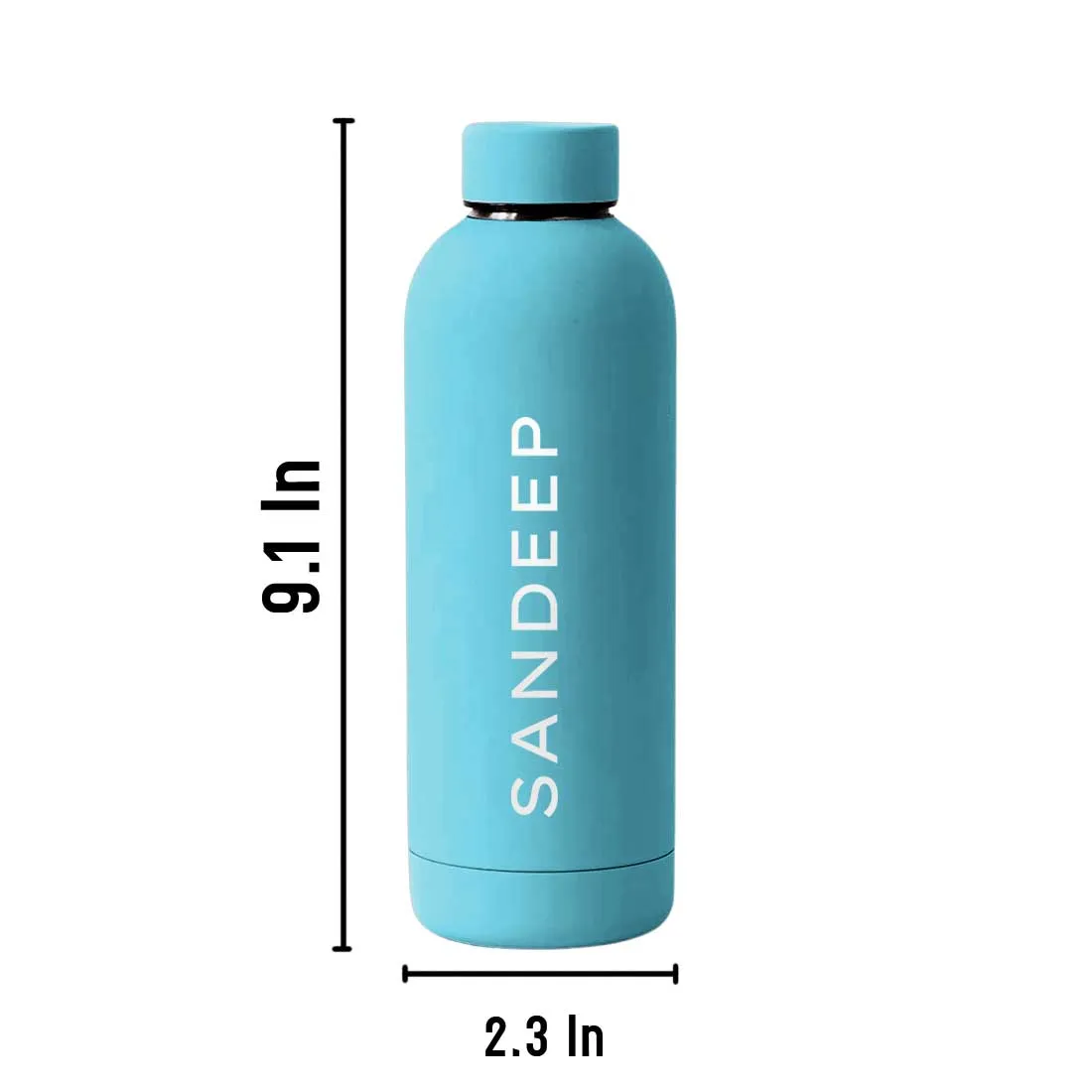 Nutcase Personalized Water Bottle Stainless Steel Double Insulated 500ml Bottles for Office Home Travel- BPA Free, Leakproof