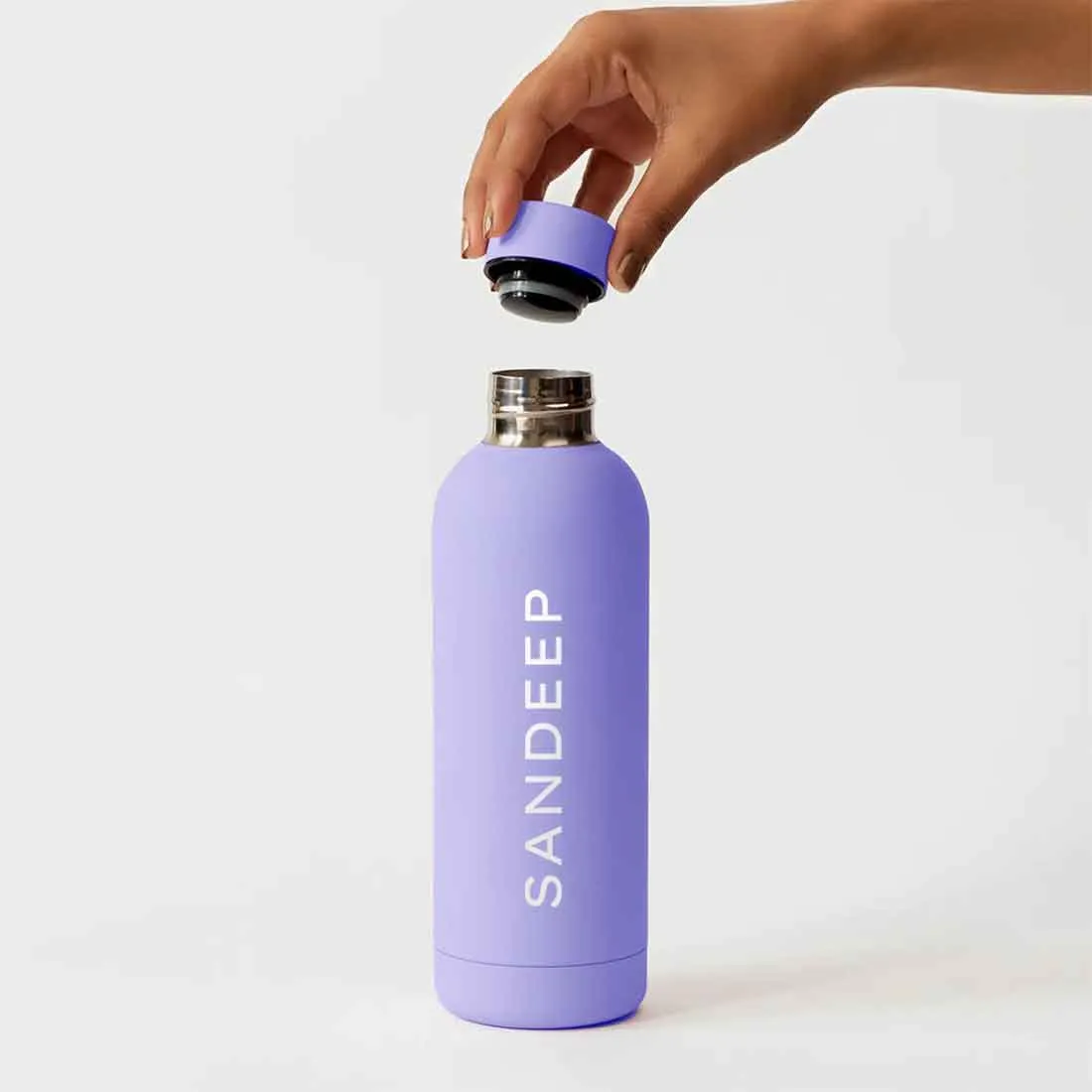 Nutcase Personalized Water Bottle Stainless Steel Double Insulated 500ml Bottles for Office Home Travel- BPA Free, Leakproof