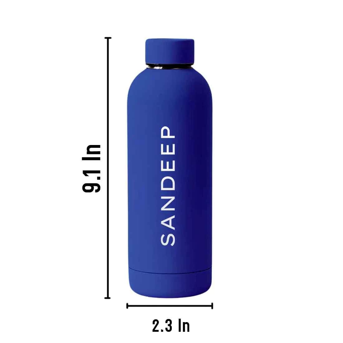 Nutcase Personalized Water Bottle Stainless Steel Double Insulated 500ml Bottles for Office Home Travel- BPA Free, Leakproof