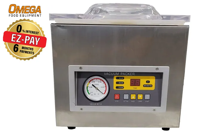 Omega DZ-260S Table Top Chamber Vacuum Sealing/Packaging Machine