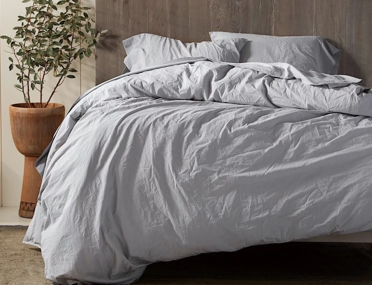 Organic Crinkled Percale Sheet Sets by Coyuchi