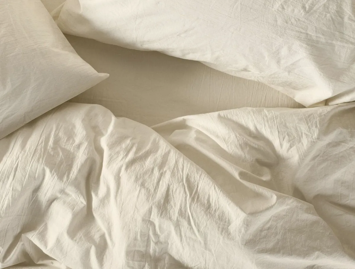 Organic Crinkled Percale Sheet Sets by Coyuchi