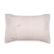 Oriental Blossom Embroidered Pale Blush Pillowcase