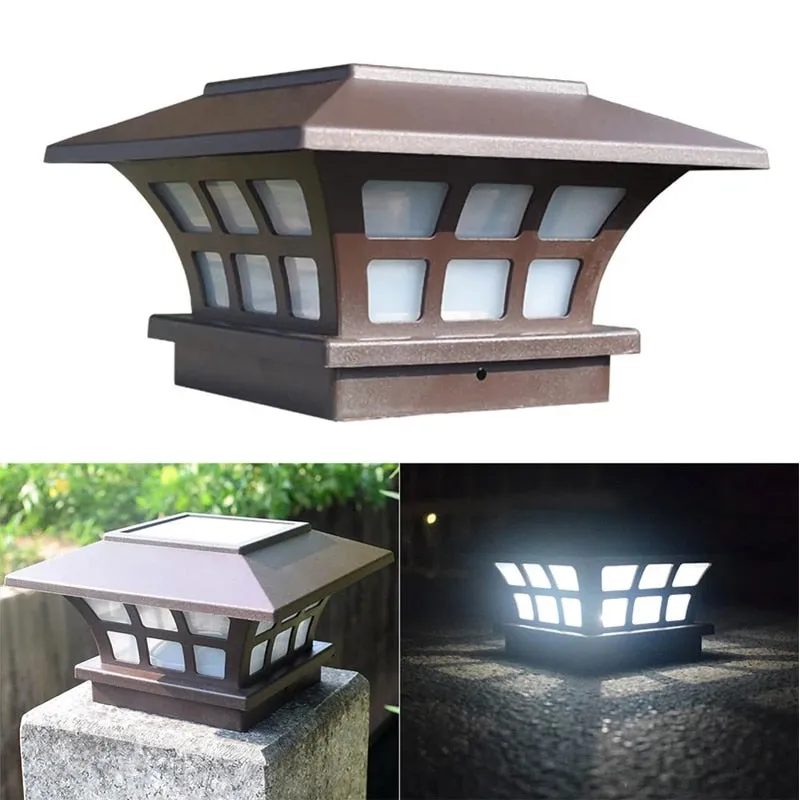 Outdoor Solar Gate Post LED Light