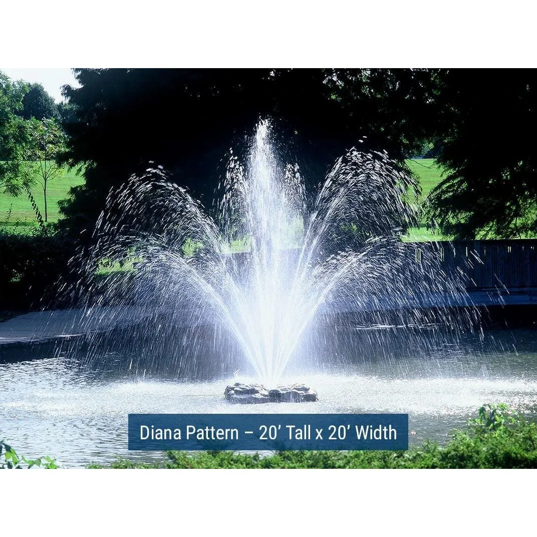 Outdoor Water Solutions Palatial Display Solar Pond Fountain