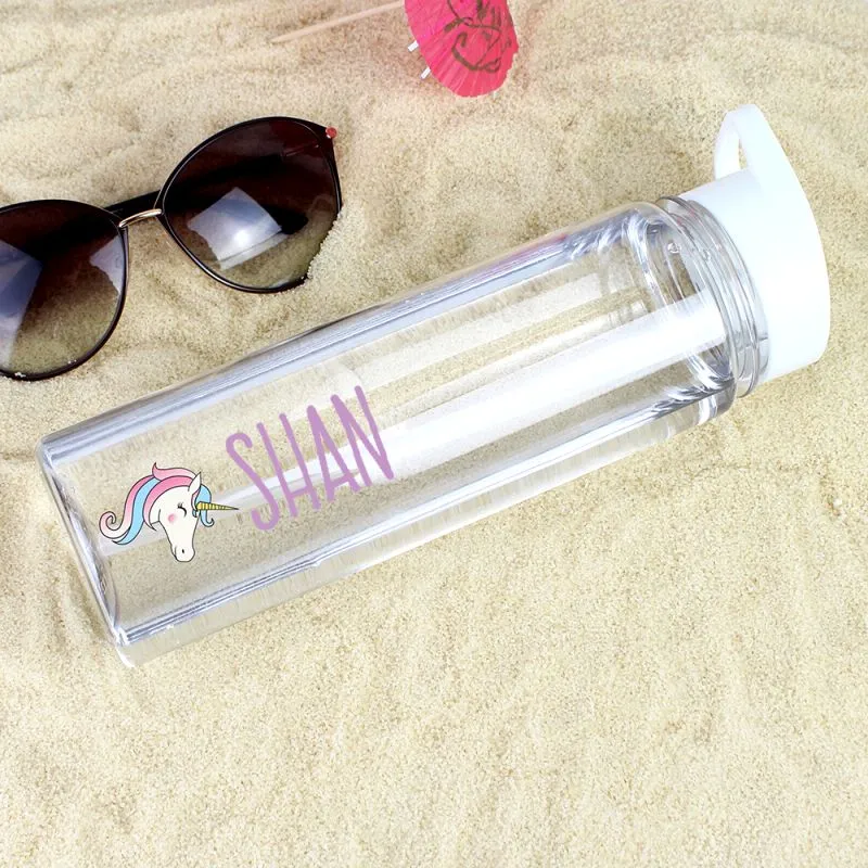 Personalised Unicorn Island Water Bottle