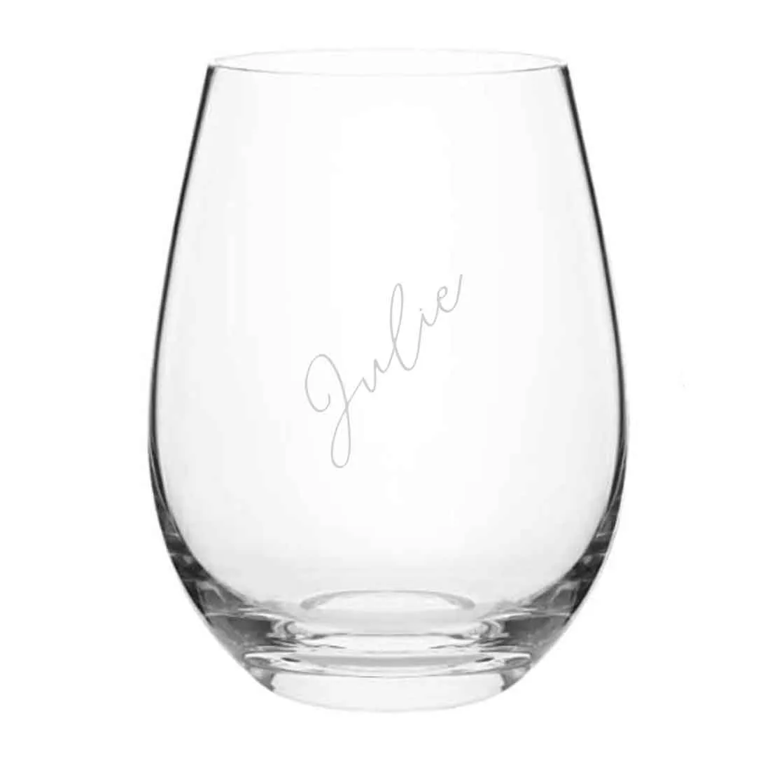 Personalised Wine Glass with Name Stemless Engraved Cocktail / Whiskey Glass 400 ML