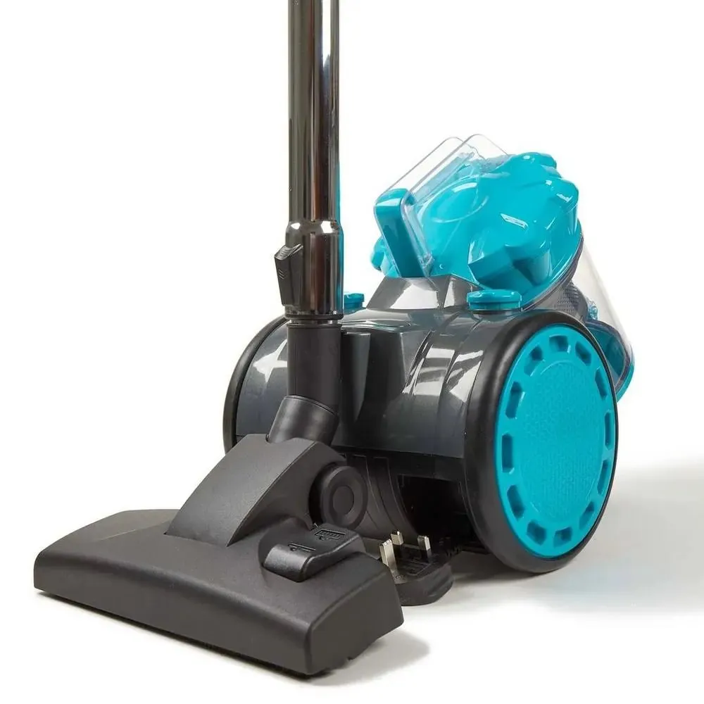 Pifco 204615 2.5 Litre Bagless Cylinder Vacuum Cleaner, Grey & Blue