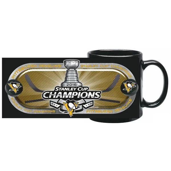 Pittsburgh Penguins 2016 Stanley Cup Champions Ceramic Black Coffee Mug (11 oz)