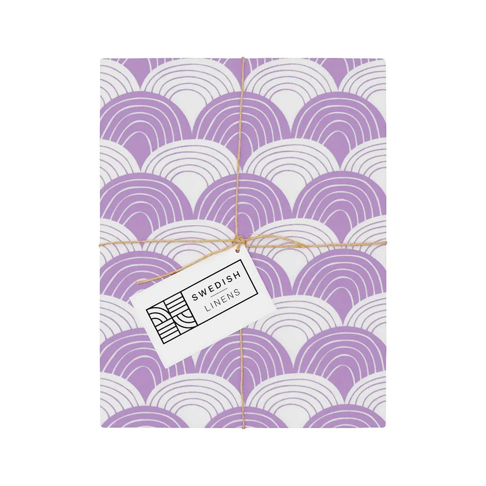 RAINBOWS | Lilac | Pillowcase | 80x80cm / 31.5x31.5"