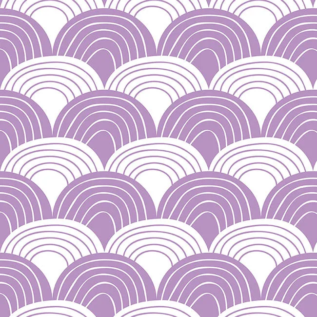 RAINBOWS | Lilac | Pillowcase | 80x80cm / 31.5x31.5"