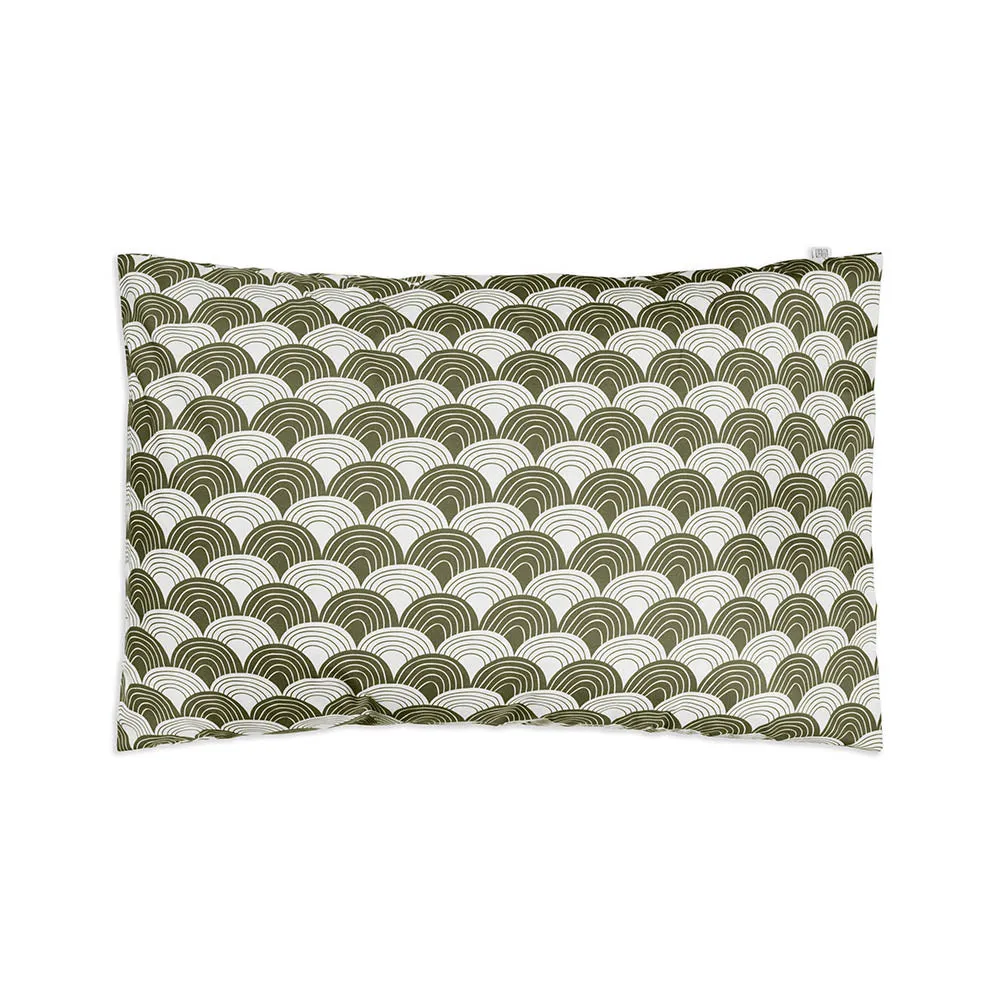 RAINBOWS | Olive green | Pillowcase | 40x80cm / 15.7x31.5"