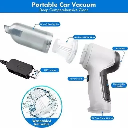 Rechargeable Handheld Multifunction Car & Home Vacuum Cleaner HL-107