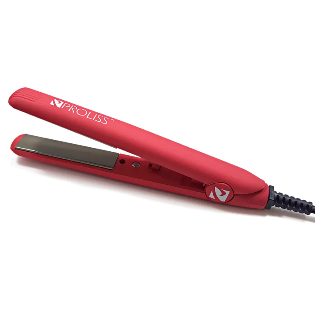 Red 0.5" Mini w/Soft Touch | Flat Iron