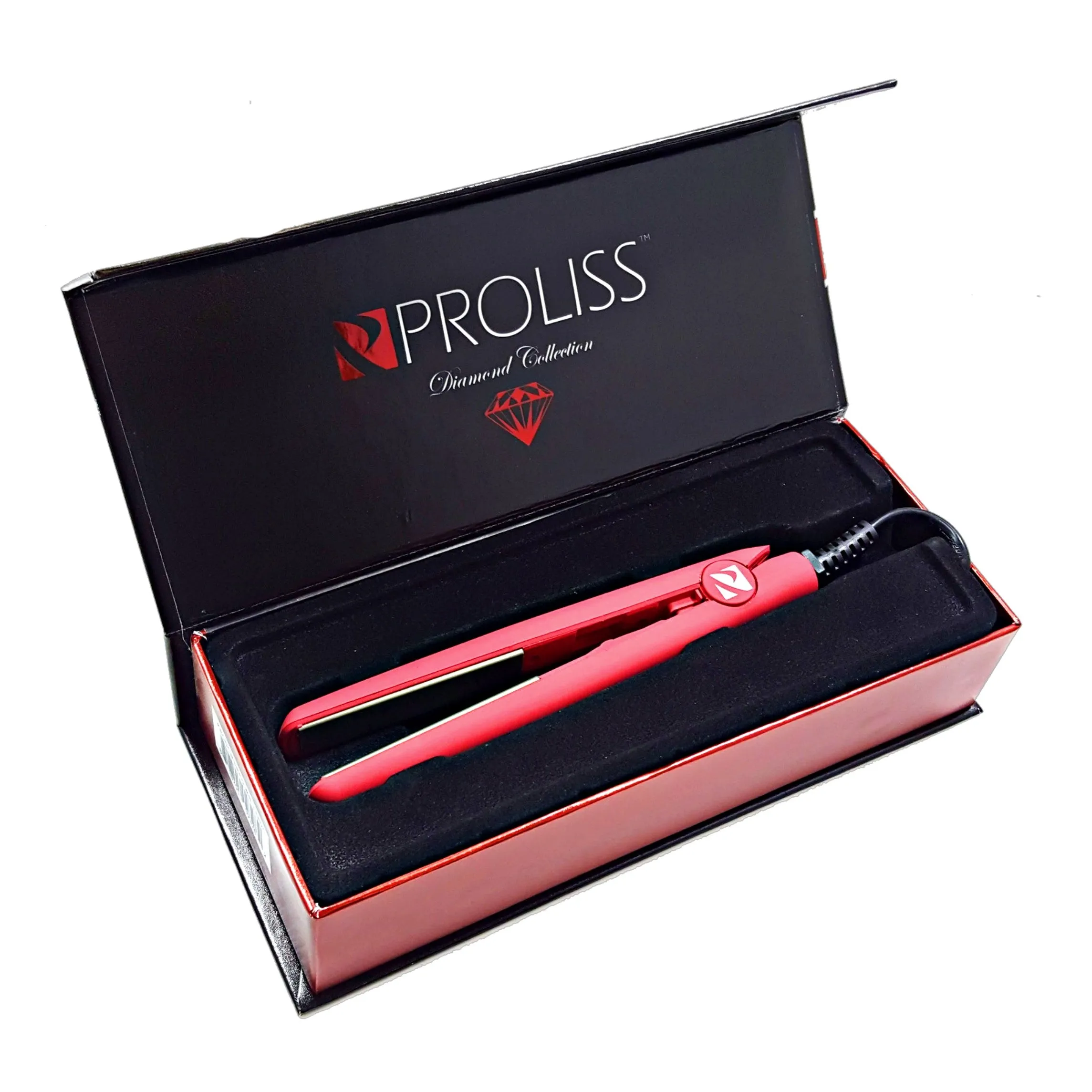 Red 0.5" Mini w/Soft Touch | Flat Iron