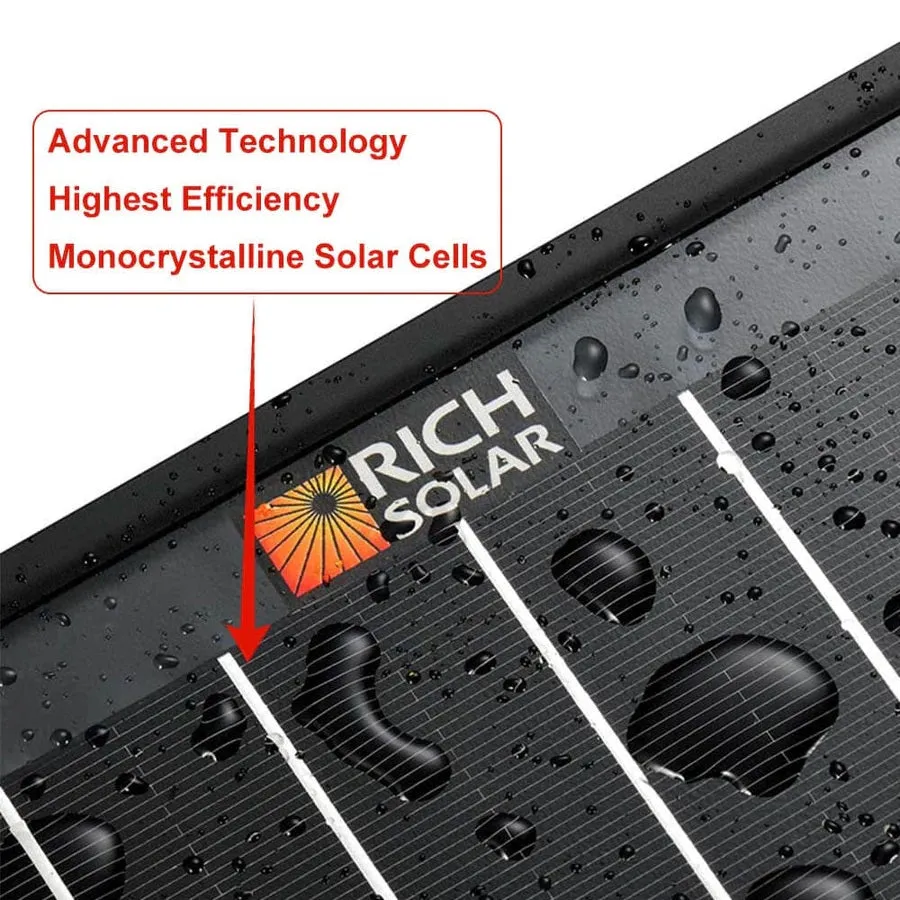 Rich Solar MEGA 100 Watt ONYX Monocrystalline Solar Panel