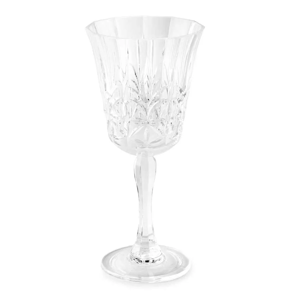 Royal Carved Stemmed Wine Glass