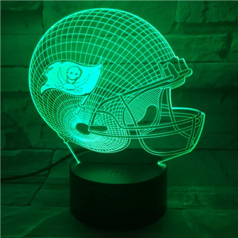 Rugby NFL Tampa Bay Buccaneers 3D lamp 1/3/7/16 colors available